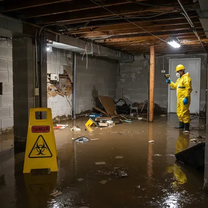 Flooded Basement Electrical Hazard in Tequesta, FL Property